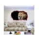Sticker decorativ, Gaura in perete 3D, Leu, 85 cm, 394STK