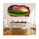 Sticker decorativ, Gaura in perete 3D, Natura, 85 cm, 334STK-1 Sticker decorativ, Gaura in perete 3D, Natura, 85 cm, 334STK-1