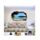 Sticker decorativ, Gaura in perete 3D, Ocean, 85 cm, 332STK-1