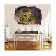 Sticker decorativ, Gaura in perete 3D, Pisica, 85 cm, 409STK-1 Sticker decorativ, Gaura in perete 3D, Pisica, 85 cm, 409STK-1