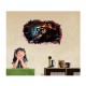 Sticker decorativ, Gaura in perete 3D, Tigru, 85 cm, 393STK Sticker decorativ, Gaura in perete 3D, Tigru, 85 cm, 393STK
