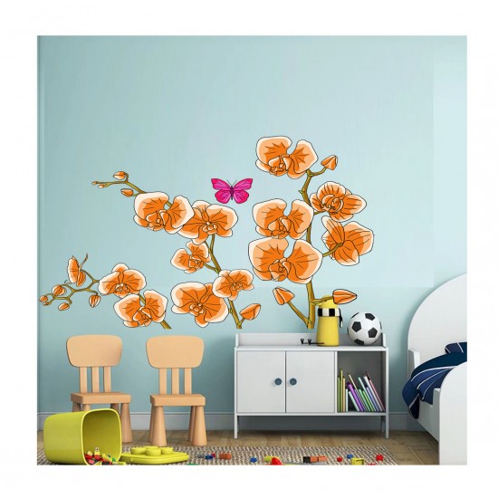 Sticker decorativ, Orhideie, 150 cm, 399STK-2