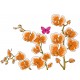 Sticker decorativ, Orhideie, 150 cm, 399STK-2