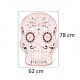 Sticker decorativ, Skull, 78 cm, 216STK-10