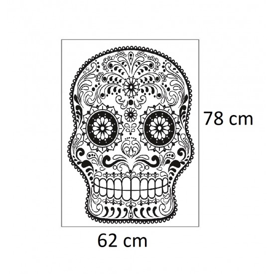 Sticker decorativ, Skull, 78 cm, 216STK-7 Sticker decorativ, Skull, 78 cm, 216STK-7