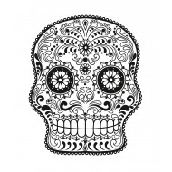 Sticker decorativ, Skull, 78 cm, 216STK-7