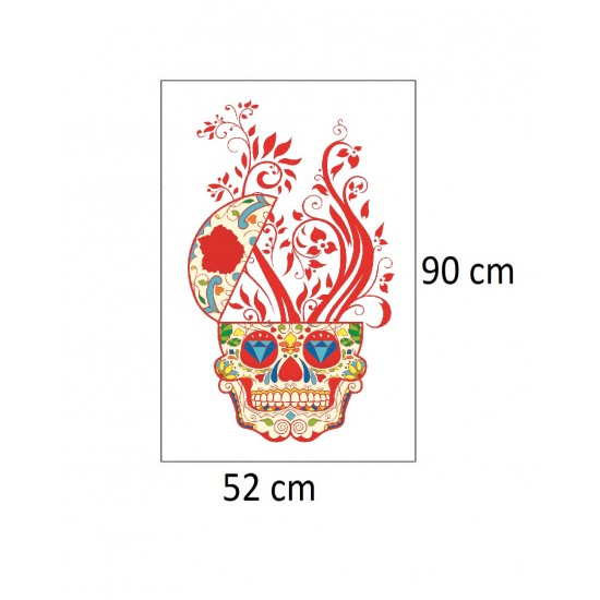 Sticker decorativ, Skull, 90 cm, 219STK-4 Sticker decorativ, Skull, 90 cm, 219STK-4