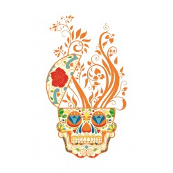 Sticker decorativ, Skull, 90 cm, 219STK-7