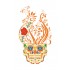 Sticker decorativ, Skull, 90 cm, 219STK-7