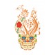 Sticker decorativ, Skull, 90 cm, 219STK-7