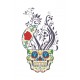 Sticker decorativ, Skull, 90 cm, 219STK-8
