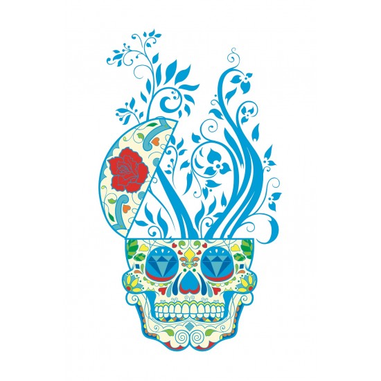 Sticker decorativ, Skull, 90 cm, 219STK-9