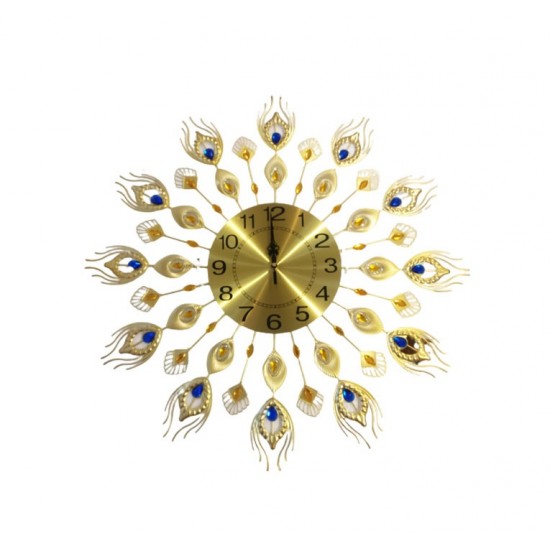 Ceas decorativ elegant, Coada de Paun, Silentios, 70 cm, 1803X
