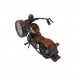 Ceas decorativ in forma de motocicleta, Maro, 19 cm, 356-12D