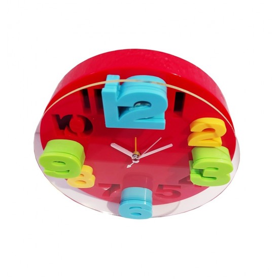 Ceas de masa, 3D, Rosu, 15 cm, LY1174 Ceas de masa, 3D, Rosu, 15 cm, LY1174