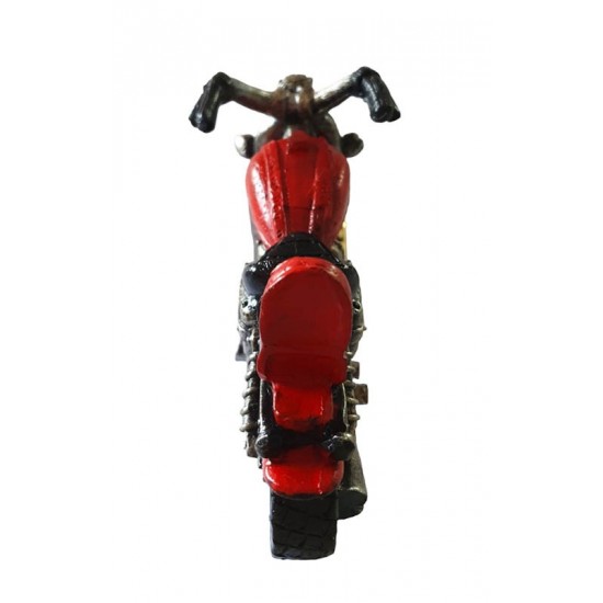 Ceas de masa, Motocicleta, Rosu, 22 cm, SD6185-8