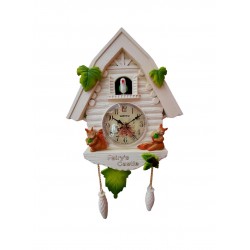 Ceas de perete cu pendul, Casuta cu cuc, 30 cm,  2259ZX