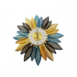 Ceas de perete in forma floare, Gerbera, Silentios, 70 cm,  H930445
