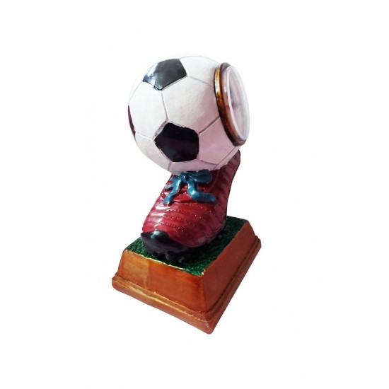 Ceas in forma de minge cu gheata de fotbal, 23 cm, 685XD