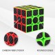 Cub Magic 3x3x3 - KungFu LongYua, Stickere Fibra De Carbon, 50CUB-1