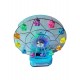 Cutie muzicala, cu cheita, Roata mare cu luminite si cheita, Albastru, 22 cm, MY6067
