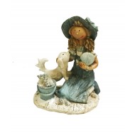 Decoratie fata cu catel, FF3147D