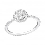Inel argint, Stralucitor cu cristale din Zirconiu White, Marimea 57, A4S39252 Inel argint, Stralucitor cu cristale din Zirconiu White, Marimea 57, A4S39252
