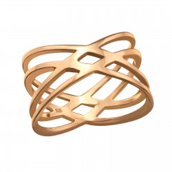 Inel argint placat cu aur roz 14K, Impletit, Marimea 49, A4S39508 Inel argint placat cu aur roz 14K, Impletit, Marimea 49, A4S39508
