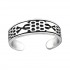 Inel de picior din argint,  Texturat, Silver, A4S32307