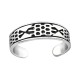 Inel de picior din argint,  Texturat, Silver, A4S32307