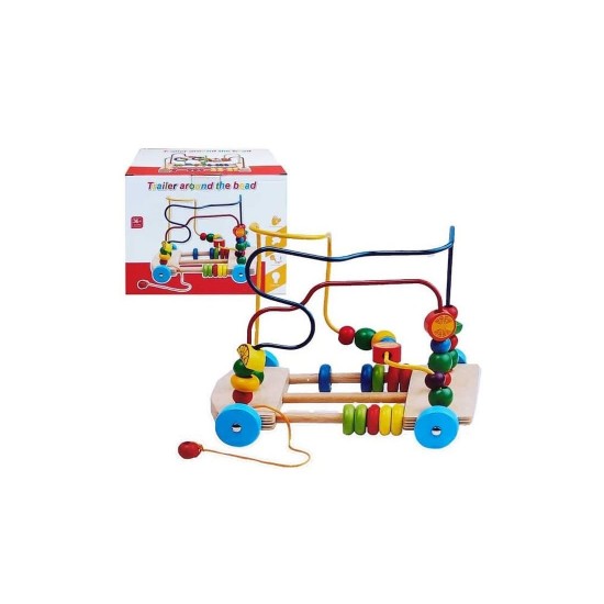 Joc educativ, circuit cu bile si fructe, 173BZ Joc educativ, circuit cu bile si fructe, 173BZ
