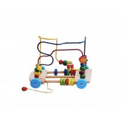 Joc educativ, circuit cu bile si fructe, 173BZ