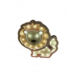 Lampa de veghe cu leduri, In forma de Leu, 33 cm, 6818-6A