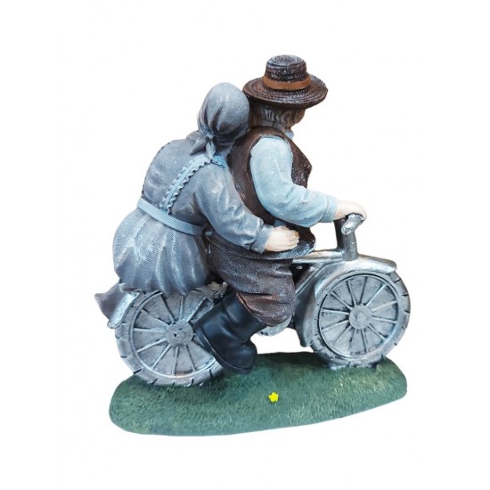 Mos si baba pe bicicleta, Gri, 15 cm, JJ2425