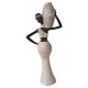 Ornament decorativ, Africana, Alb, 28 cm, XC222321