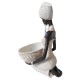 Ornament decorativ, Africana cu suport pentru bijuterii, Alb, 24 cm, 222301S Ornament decorativ, Africana cu suport pentru bijuterii, Alb, 24 cm, 222301S