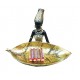Ornament decorativ, Africana cu suport pentru bijuterii, Auriu, 19 cm, LY231907 Ornament decorativ, Africana cu suport pentru bijuterii, Auriu, 19 cm, LY231907
