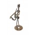 Ornament decorativ, Muzicant din metal, Nergu, 13 cm, 356XD-3