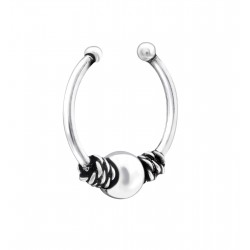 Piercing  nas din Argint, Bali, Silver, A4S34847 