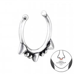 Piercing  nas din Argint, Coroana, Silver A4S28389