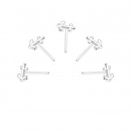 Set 5 Piercinguri  nas din Argint, Ancora Silver, A4S34521