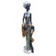Statueta Decorativa, Africana, Argintiu, 36 cm, LY231904