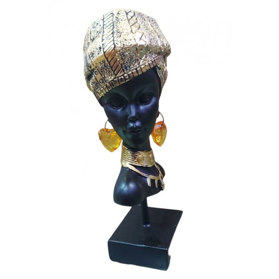 Statueta Decorativa, Africana, Auriu, 23 cm, LY240X
