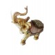Statueta Decorativa, Elefant cu trompa in sus, Crem, 20 cm, GA24505