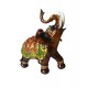 Statueta Decorativa, Elefant cu trompa in sus, Maro, 14 cm, GA24409