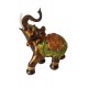 Statueta Decorativa, Elefant cu trompa in sus, Maro, 14 cm, GA24409