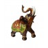 Statueta Decorativa, Elefant cu trompa in sus, Maro, 20 cm, GA24407