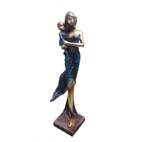 Statueta Mama cu copilul in brate, 30 cm, 30013TT