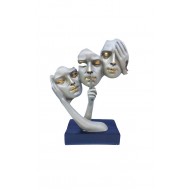 Statueta, Masca nu vad, nu aud, nu vorbesc, 33 cm, 1082XD