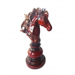 Statueta, Piesa de sah, Cal, Visiniu, 25 cm, 0182A-1